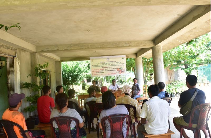 A farmer- scientist interaction underway at AK Industrial village of Dimapur district on August 25. (Photo Courtesy: ICAR Nagaland Centre)